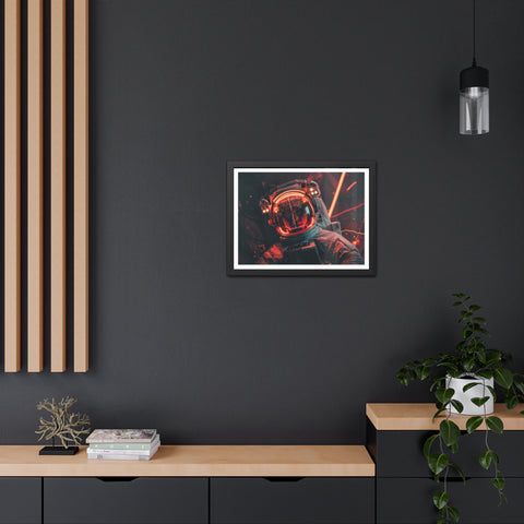 Kev - Cosmic Astronaut Framed Poster - Sci-Fi Wall Art for Space Enthusiasts