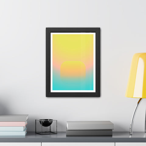 Sunrise 1 - Abstract Gradient Framed Posters - Modern Wall Art for Home Decor