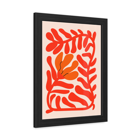 Marinda 9 - Vibrant Floral Framed Poster | Modern Home Decor | Abstract Art for Living Room