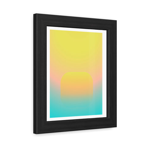 Sunrise 1 - Abstract Gradient Framed Posters - Modern Wall Art for Home Decor