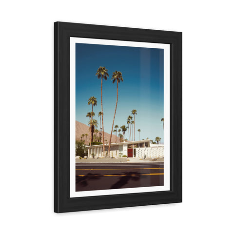 Palm Springs 2 - Vintage Palm Tree Framed Poster - Mid-Century Modern Wall Art