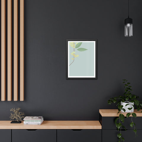 Botanical Gradual 1 - Framed Poster - Elegant Floral Art for Home Décor