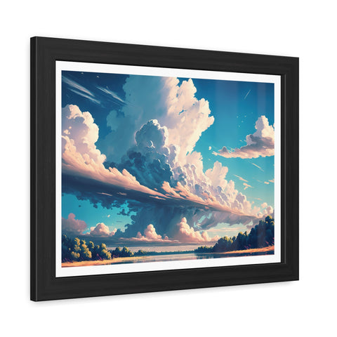 Cloudscape - Serene Landscape Framed Poster - Ideal for Home Decor & Gifting