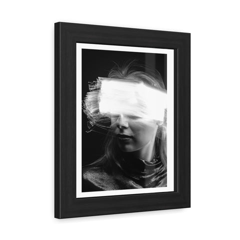 Flash of light - Portrait - Abstract Framed Poster - Modern Wall Art for Creative Spaces
