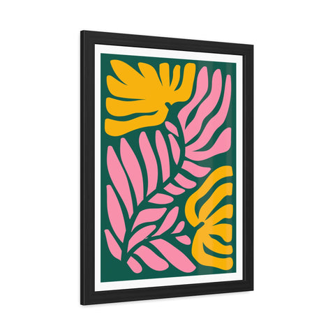 Natural Formation 8 - Tropical Floral Framed Poster - Modern Wall Art for Home Decor