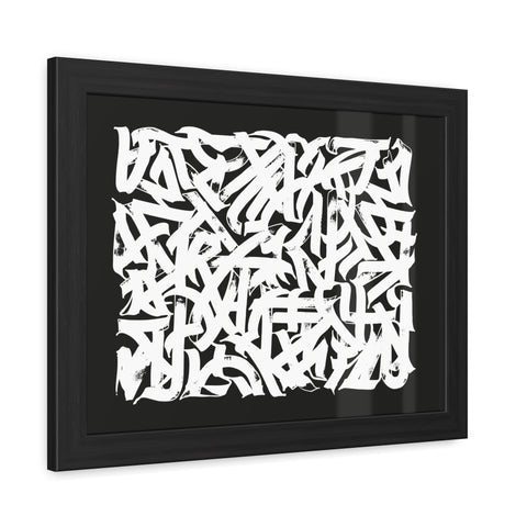 Smith 2 - Abstract Art Framed Poster – Modern Black and White Wall Decor for Home & Office