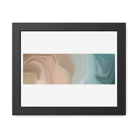 Rock Formation 1 - Abstract Wave Framed Poster | Modern Home Decor | Serenity & Style