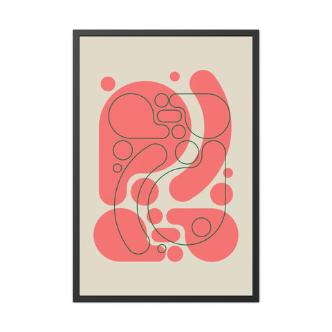 Kinta 4 - Abstract Line Art Framed Posters - Modern Home Decor