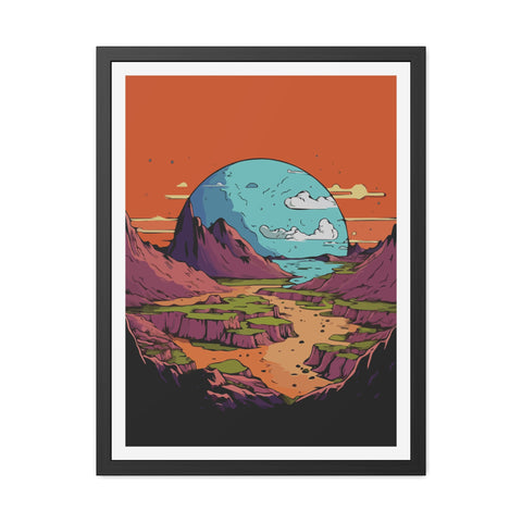 Astrum 3 - Vibrant Framed Poster – Scenic Landscape Art for Home Décor