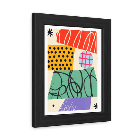 Kurian 10 - Abstract Geometric Framed Posters for Modern Decor | Vibrant Wall Art