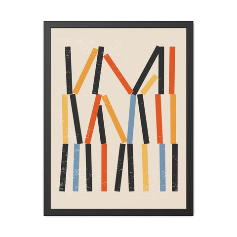 Jarrod 3 - Abstract Framed Poster - Modern Art Wall Decor for Home & Office