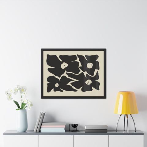Melancholy 1 - Stylish Floral Framed Poster | Modern Home Decor | Art for Living Room & Bedroom