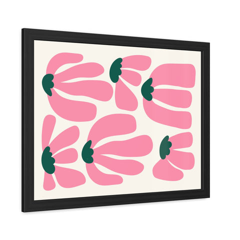 Mer 2 - Floral Framed Poster - Modern Art for Home Décor