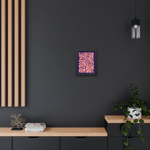 Florish 2 - Floral Abstract Framed Poster – Modern Wall Art for Home Décor