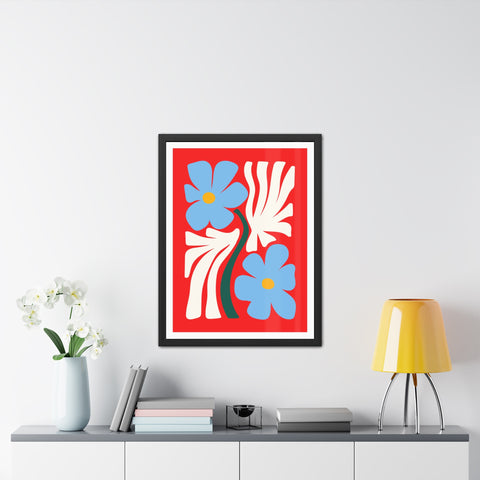 Natural Formation 3 - Vibrant Floral Framed Poster - Modern Home Decor Art