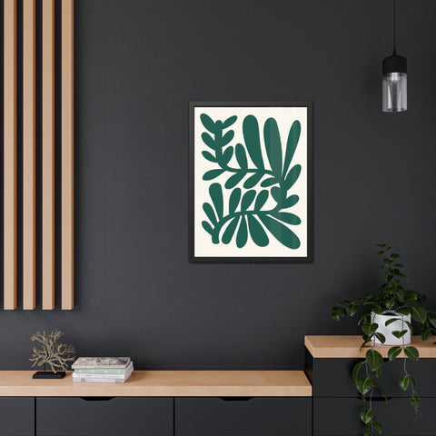 Natural Formation 14 -Botanical Framed Poster - Modern Leaf Wall Art Decor for Home & Office