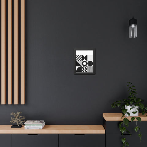 Modern Geometric Framed Poster for Stylish Home Decor