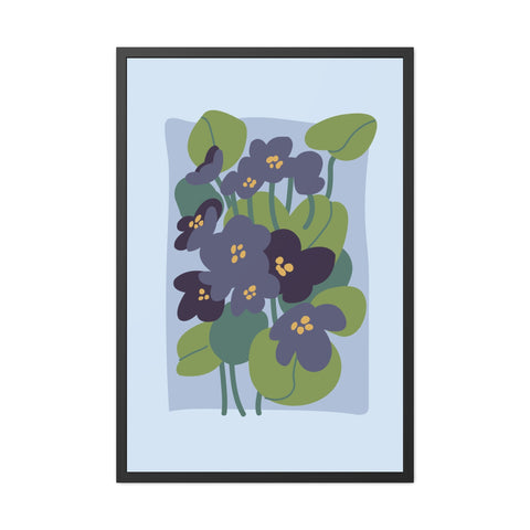 Flowers 4 - Botanical Framed Poster - Floral Art Print for Home Décor