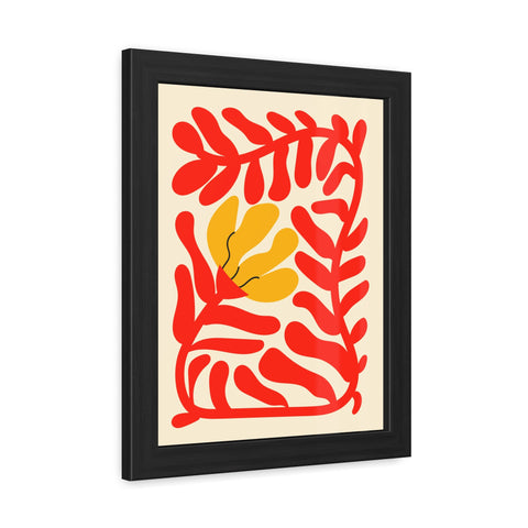 Italian Kitch 7 - Vibrant Floral Framed Poster – Modern Wall Art for Home Decor