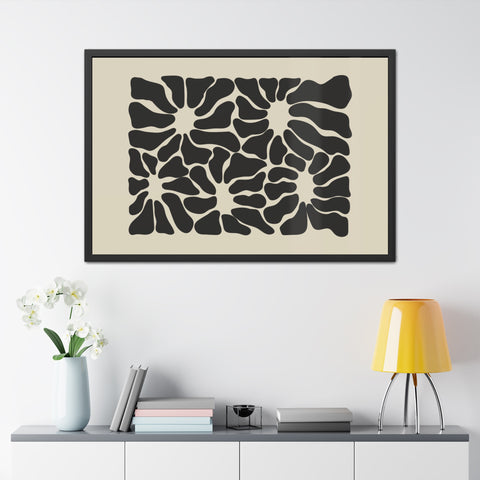 Melancholy 2 - Abstract Framed Poster - Modern Art Wall Decor for Minimalist Spaces