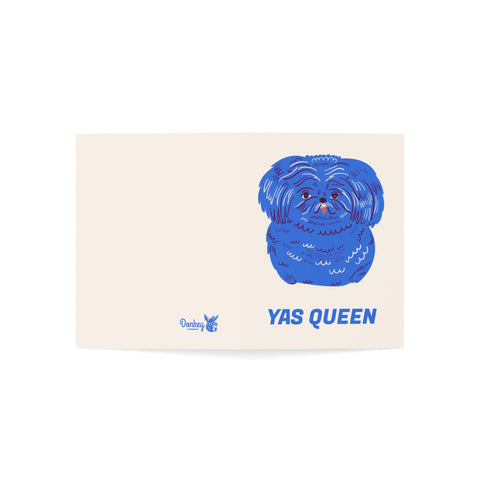 Yas Queen (Pekingese) Greeting Card