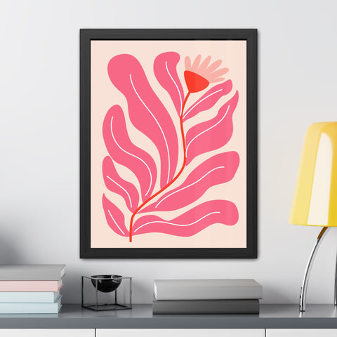 Marinda 6 - Vibrant Floral Framed Poster - Modern Wall Art Decor