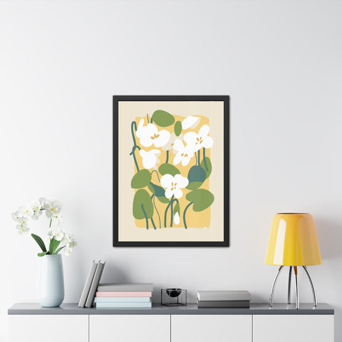 Flowers 1 - Botanical Framed Poster - Floral Wall Art for Home Decor, Perfect Gift for Nature Lovers