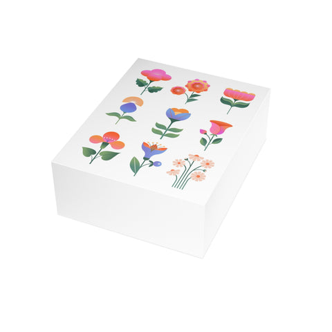 Modern Retro Flower Greeting Card — Floral Greeting Card - Illustrated, Beautiful, any occasion