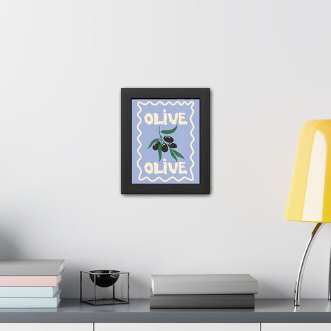 Olive - Framed Poster for Home Decor – Ideal for Kitchen and Dining Spaces