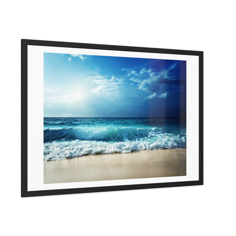 Coastal Lightshift - Framed Poster - Ocean View Wall Art for Beach Lovers