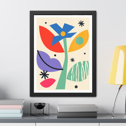 Kurian 11 - Vibrant Floral Framed Poster - Modern Wall Art for Home Décor