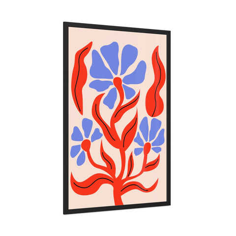 Marinda 7 - Vibrant Floral Art Framed Poster - Modern Home Decor