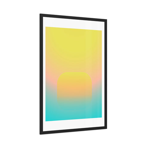 Sunrise 1 - Abstract Gradient Framed Posters - Modern Wall Art for Home Decor