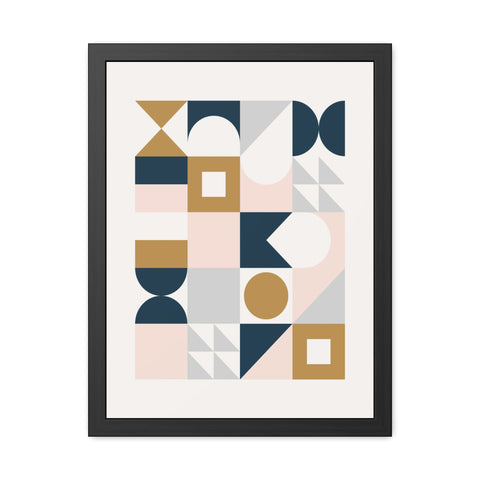 Crown 2 - Geometric Framed Poster Art for Modern Decor | Abstract Wall Art | Stylish Home Accent