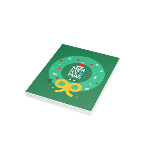 "Merry XMas" Holiday Greeting Card — Christmas / Holiday Greeting Card - Illustrated, Modern