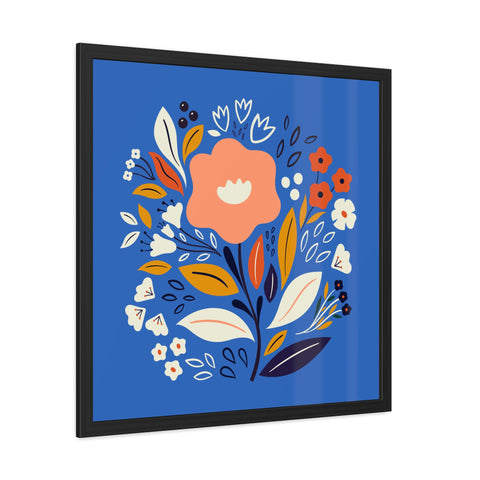 Bloom 2 - Vibrant Floral Framed Poster - Colorful Wall Art for Home Decor