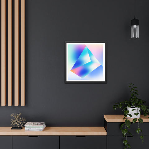 Prisma 2 - Abstract Crystal Framed Poster - Modern Wall Art for Home Decor