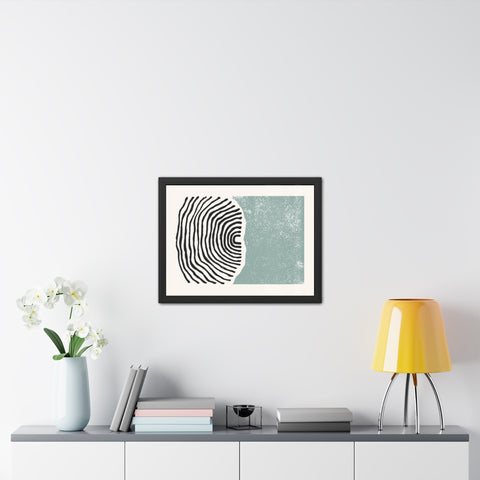 Ink Stamp 5 - Abstract Framed Art Print - Modern Vibes for Home Décor