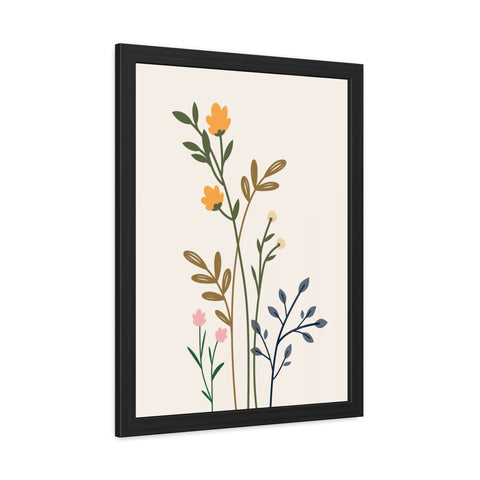 Floral Growth 2 - Botanical Framed Poster - Elegant Floral Wall Art for Home Decor