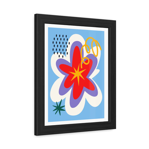 Natural Formation 9 - Vibrant Abstract Flower Framed Poster – Modern Wall Art for Home Decor