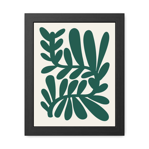 Natural Formation 14 -Botanical Framed Poster - Modern Leaf Wall Art Decor for Home & Office