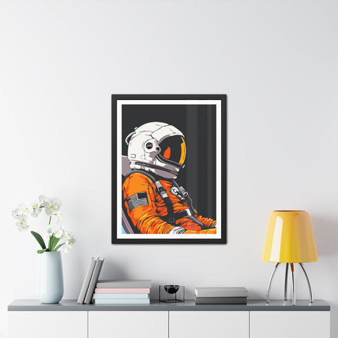 Astrum 1 - Astronaut Framed Poster - Space Art for Adventure Lovers