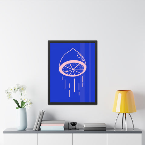 When life gives you lemons 4 - Lemon Drip Framed Poster | Vibrant Wall Art for Home Decor