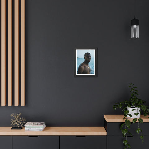 Male Portrait 4 - Framed Poster: Inspiring African Portrait Wall Art
