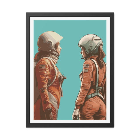 Astrum 4 - Astro Team Framed Poster - Inspirational Space Art for Home Decor
