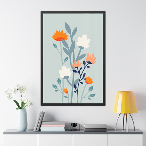 Floral Growth 1 - Framed Poster - Aesthetic Wall Art for Home Decor