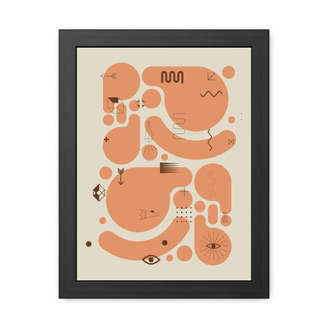 Kinta 1 - Abstract Art Framed Poster | Modern Wall Decor for Home & Office