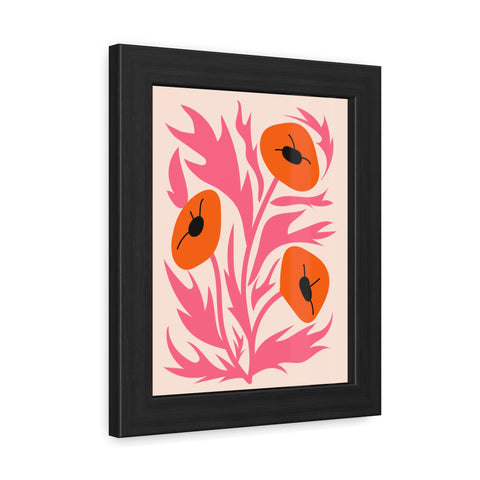 Marinda 3 - Vibrant Floral Framed Poster - Modern Art Print for Home Decor