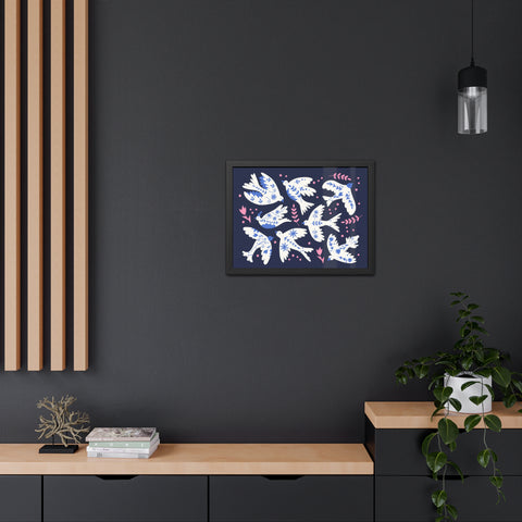 White Doves - Framed Print