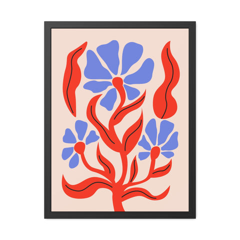 Marinda 7 - Vibrant Floral Art Framed Poster - Modern Home Decor
